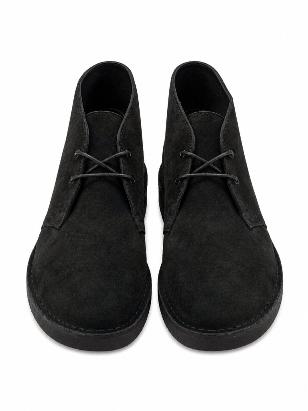 Clarks Desert Trek Boots Black Suede Men’s US 12 UK 11 EU 46 Chukka Crepe Sole